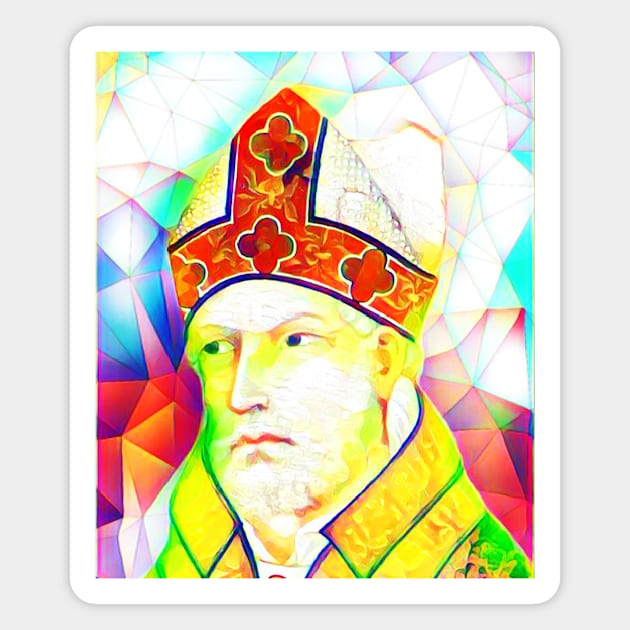 St. Augustine Colourful Portrait | St. Augustine Artwork 12 Magnet by JustLit